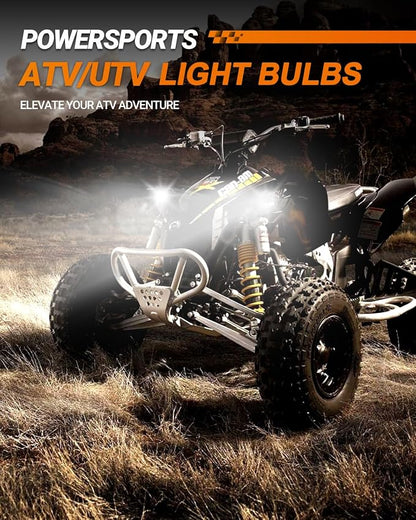 SEALIGHT 9005/HB3 H11/H8/H9 Fog Bulbs, 9005 H11 Fog Bulbs with Plug and Play, 60,000LM, Non-polarity, Wider Driving Vision, Fog Light, Powersports Bulbs and Assemblies, Pack of 4