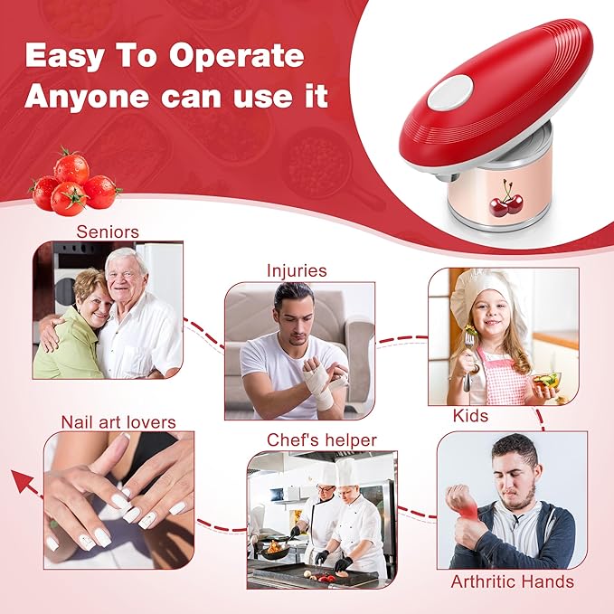 Electric Can Opener, Food Safe Automatic Can Opener