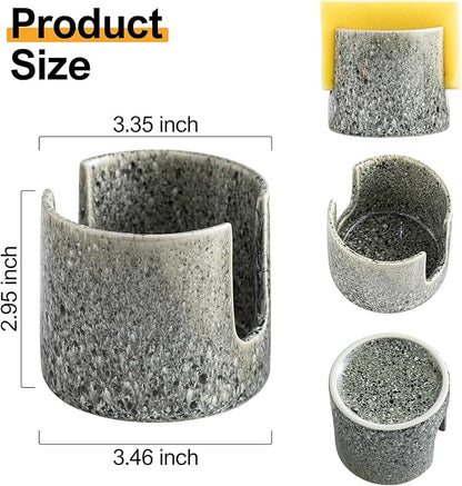 Zoeeker Kitchen Sponge Holder, Ceramic Dish Sponge Holder Scrubby Daddy