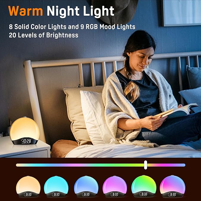 Wake Up Light Sunrise Alarm Clock