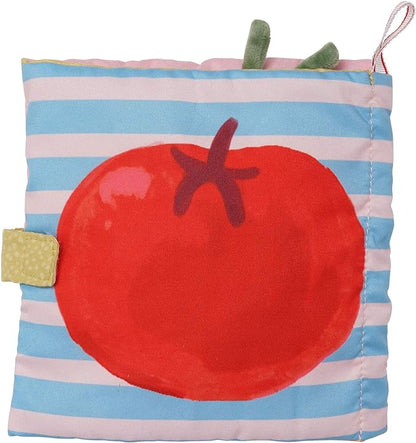 Manhattan Toy Mini-Apple Farm Soft Activity Crinkle Book for Baby & Toddler with Discovery Mirror and Textured Teether Multicolor