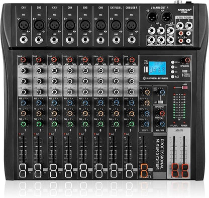 8 Channel Professional Audio Mixer