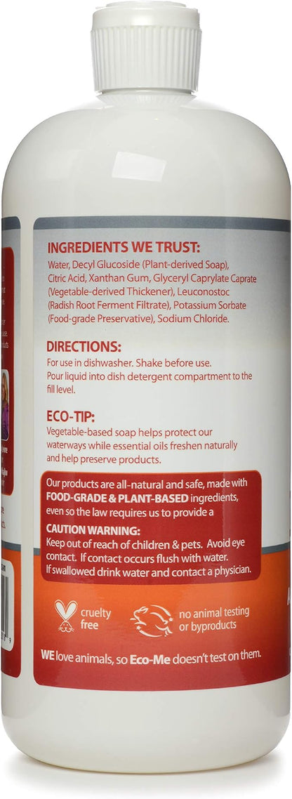 EcoMe Auto Dishwasher Gel Detergent, Fragrance-Free, 32 oz