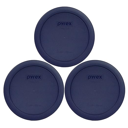 Pyrex 7201-PC 4-Cup Navy Blue Food Storage Replacement Lid