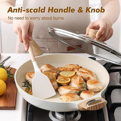 SENSARTE Ceramic Nonstick Frying Pan Skillet