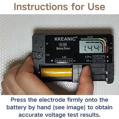 Battery Tester with Battery Organizer Storage Case, Professional Digital