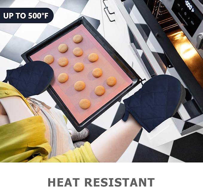 1 Pair Short Oven Mitts