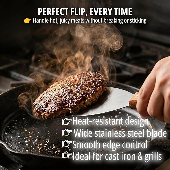Griddle Scraper, Heavy Duty Stainless Steel Grill Scraper