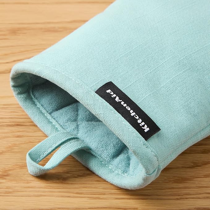 KITCHENAID Gourmet Series Gridlines Mini Oven Mitts 2-Pack Set, Heat Resistant