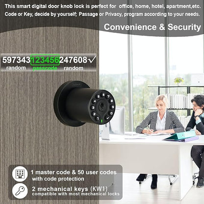 iulock IU-20 Code Door Lock, Electronic Door Knob