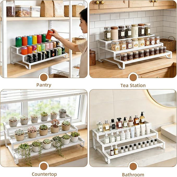 SANKEU Expandable Spice Rack Organizer