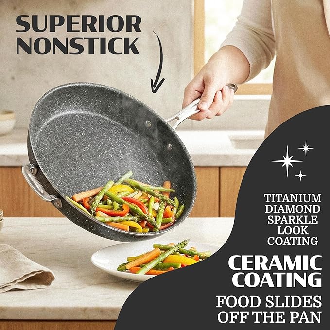 Granitestone Ceraluxe 14 Inch Frying Pan