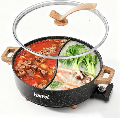 Electric Twin Compartment Hot Pot