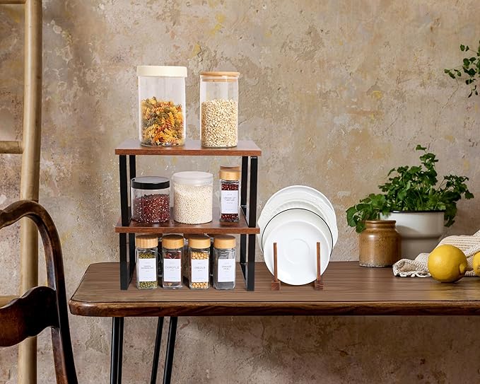 Marsui 4 Pcs Kitchen Organizer Accessories Set Cabinet Organizer Shelf and