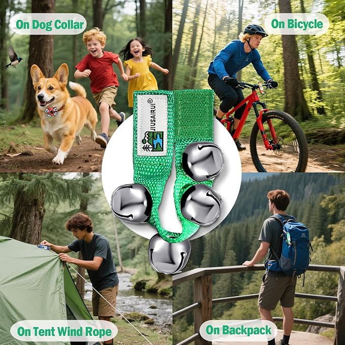 Outdoor Bear Bells for Hiking Safety: Bear Horn to Scare Bears Deterrent Devices for Dogs Biking Fishing Camping Climbing