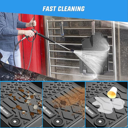 Nilight TPE Floor Mats for Honda Odyssey 2018 2019 2020 2021 2022 2023 2024 2025 2026 All Weather Custom Fit Heavy Duty Floor Liners