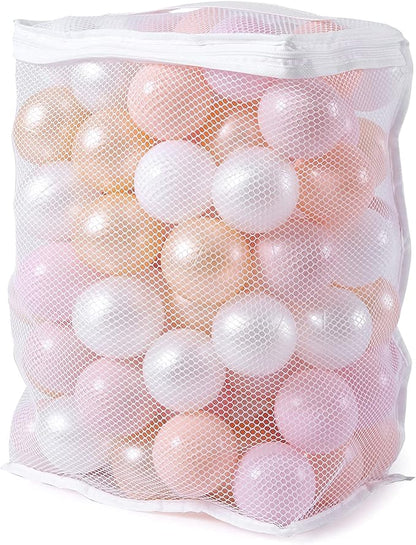 Realhaha Ball Pit Balls 50 100 200 500 Play Balls Plastic Balls for Baby Girls Toddlers Kids Play Tent Pool Playhouse Playpen Party Decoration