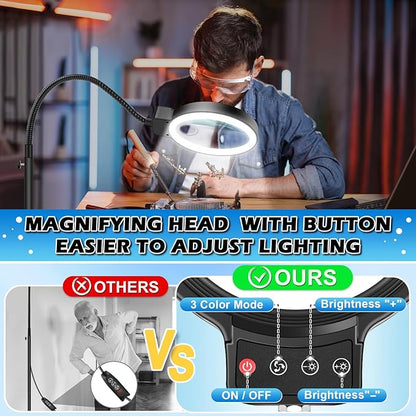 30X 10X Large Floor Magnifying Glass