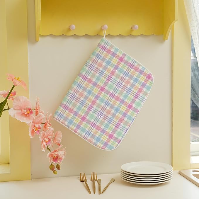 Spring Dish Drying Mat 18x24 Inches