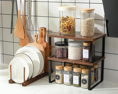 Marsui 4 Pcs Kitchen Organizer Accessories Set Cabinet Organizer Shelf and