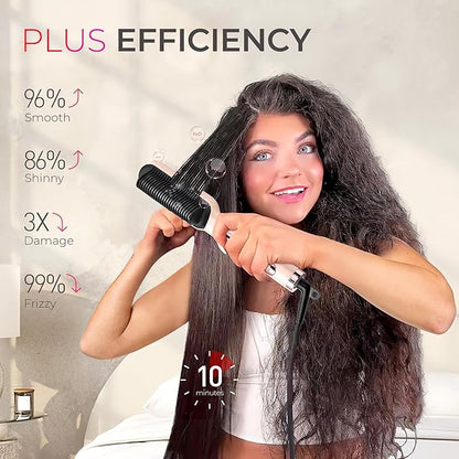 TYMO Ring Plus Ionic Hair Straightener Brush