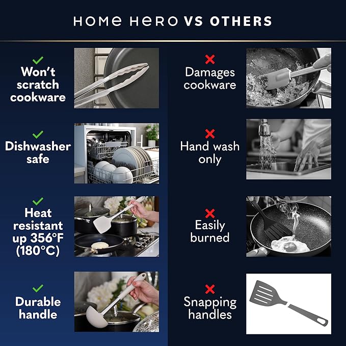 Home Hero Silicone Kitchen Utensils Set