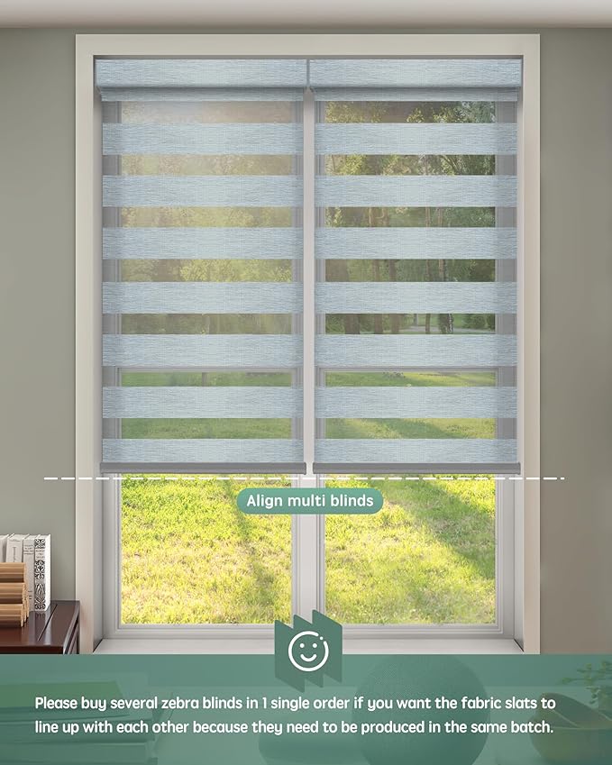 Yoolax Motorized Zebra Blinds Works