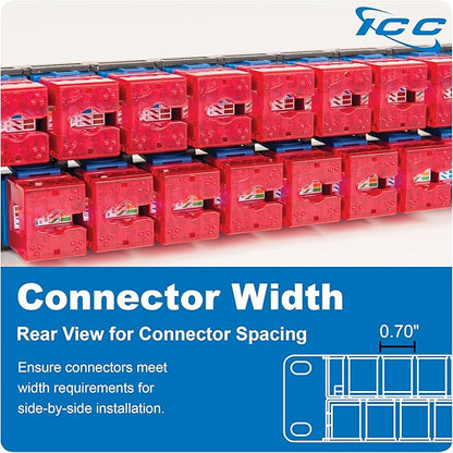 ICC 48 Port Blank Keystone 1U Patch Panel