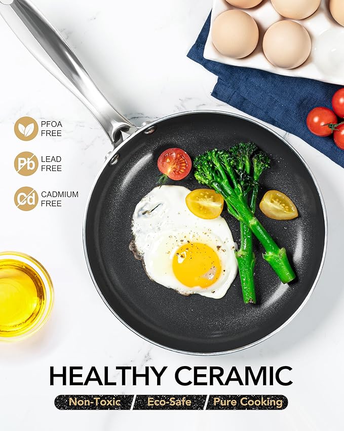 MICHELANGELO Ceramic Frying Pan