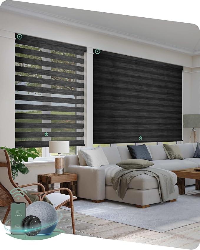 Yoolax Motorized Zebra Blinds Works