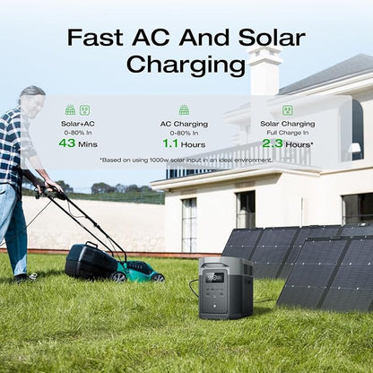 EF ECOFLOW Solar Generator DELTA 2 Max 2048Wh