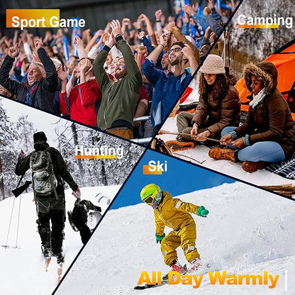 Hand Warmers Rechargeable - Electric Hand Warmers, Max 20 Hrs Warmth 4 Levels Heat Up to 131?? Dual-Side Heating Portable Reusable Pocket Heater 2 Pack for Raynauds, Hunting, Camping, Golf
