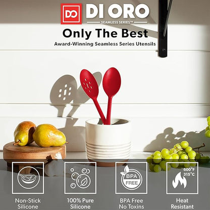 DIORO Silicone Mixing & Serving Spoons