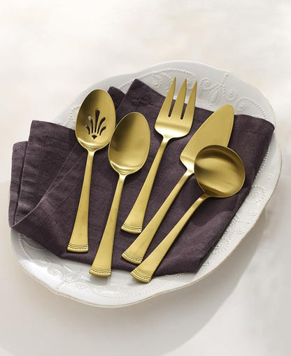 Lenox 897917 Portola Satin Gold 5-Piece Hostess Set