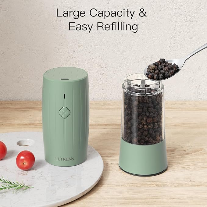 Ultrean Pepper Grinder, Electric Salt and Pepper Grinder Set