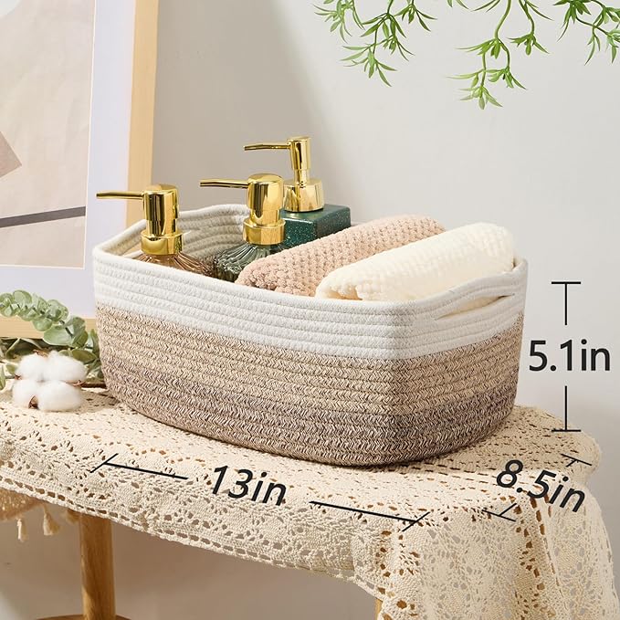 MiniArk Small Storage Baskets for Organizing | Closet Organizer Bins | Shelf
