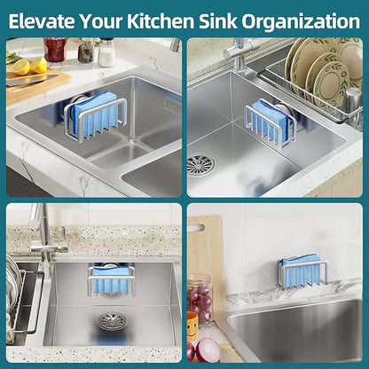 TAILI Sink Caddy with Strong Suction Cup, Sponge Holder