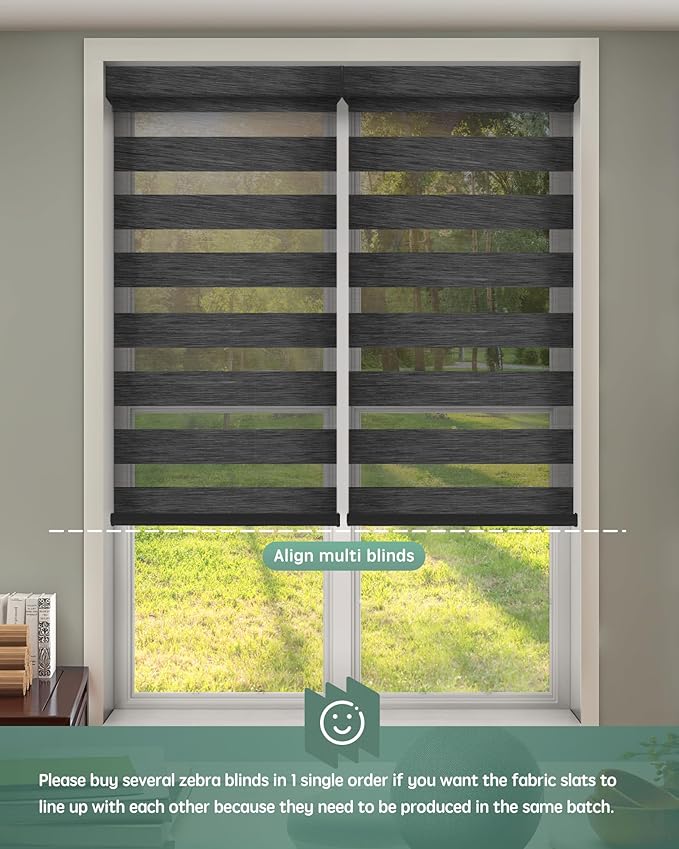 Yoolax Motorized Zebra Blinds Works