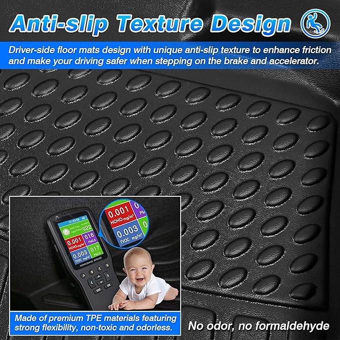 Cartist Floor Mats Fit for Hyundai Elantra 2026 2025 2024 2023 2022 2021 & Elantra N 2026 2025 2024 2023 2022 2021 (Not fit Hybrid) All Weather Floor Lines for Elantra Accessories Heavy Duty
