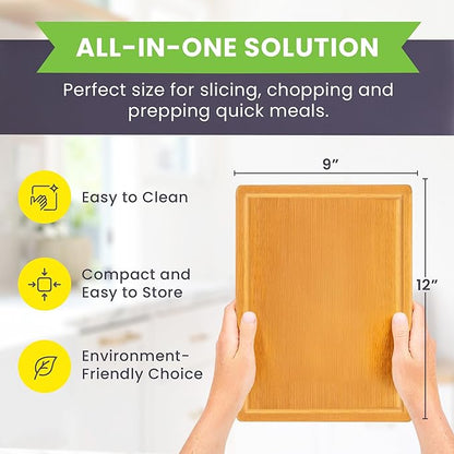 Small Bamboo Cutting Board – 12 Inch Wood Cutting Boards
