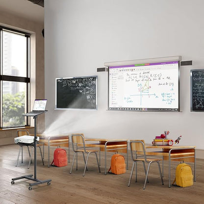 Mount-It! Mobile Projector and Laptop Stand, Rolling Cart