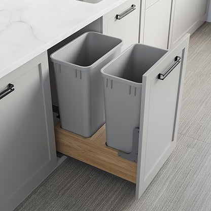 Dowell 2 Pack 50Qt Wastebasket Trash Container,