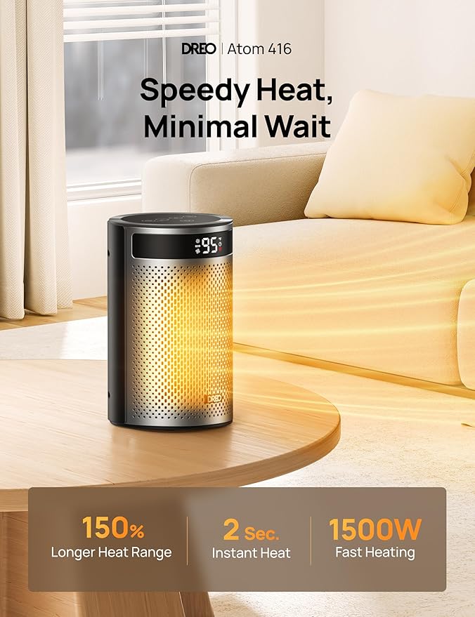 DREO Space Heaters for Indoor Use, Portable Heater