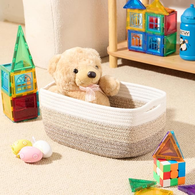 MiniArk Small Storage Baskets for Organizing | Closet Organizer Bins | Shelf
