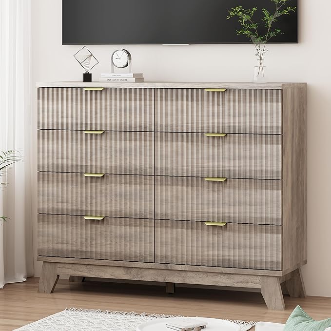 Fluted Dresser for Bedroom