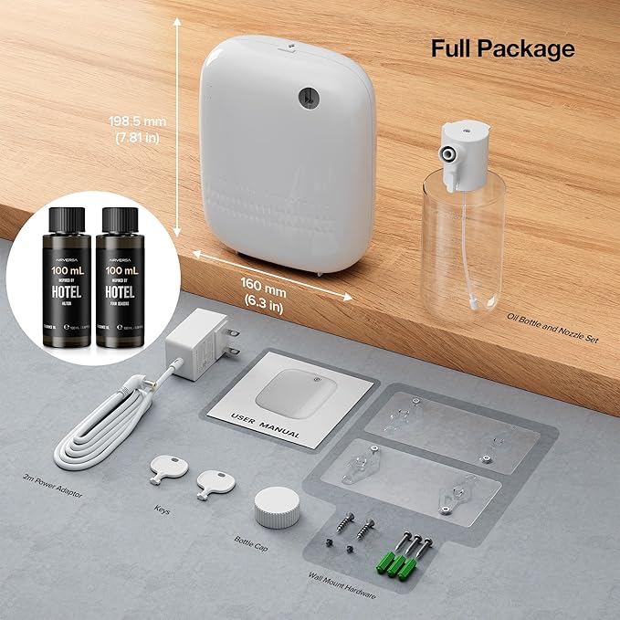 Smart Waterless Essential Oil Diffuser Hotel Scent Starter Kit