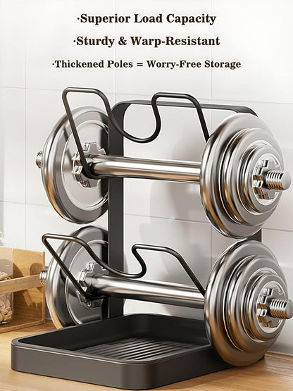 Pot Lid Holder Organizer, Carbon Steel Kitchen Pot Lid Rack