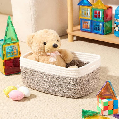 MiniArk Small Storage Baskets for Organizing | Closet Organizer Bins | Shelf