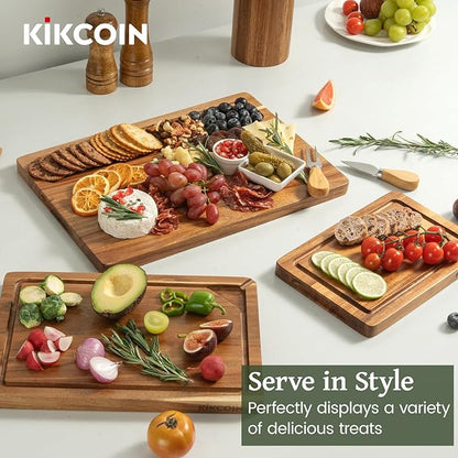Kikcoin Acacia Wood Cutting Boards