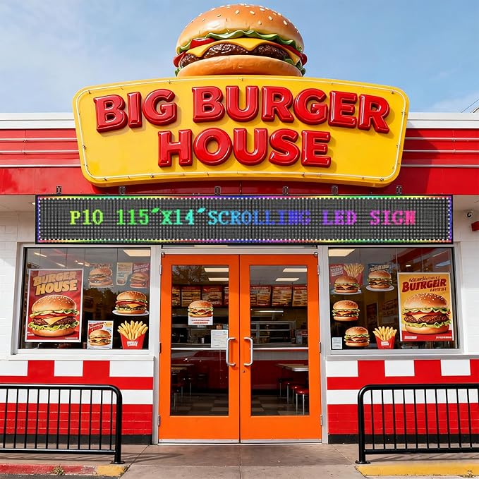 P10 Scrolling LED Sign Programmable Display Digital Bright Open Led Sign